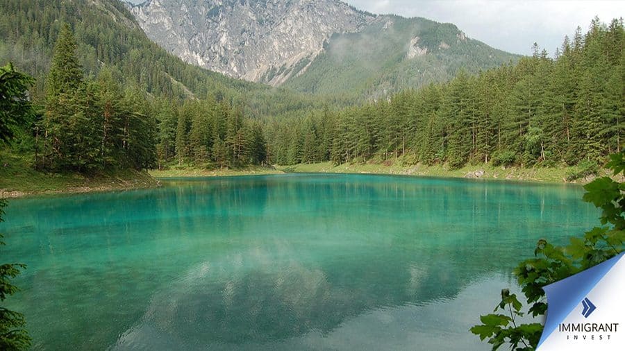 Зеленое озеро в Штирии, Австрия